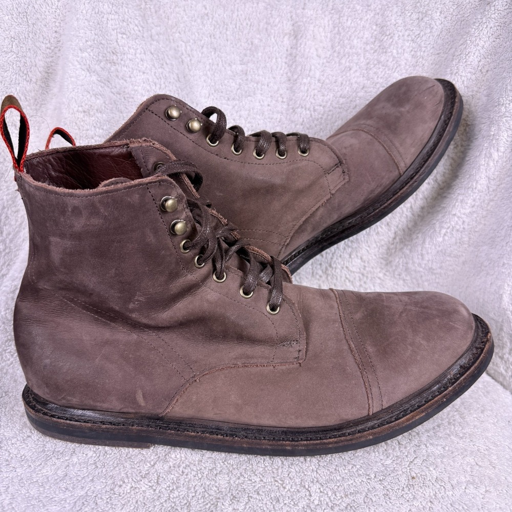 Allen Edmonds‎ Surrey Men's Boots Outsole Cap Toe Light Brown Size 11D Commando